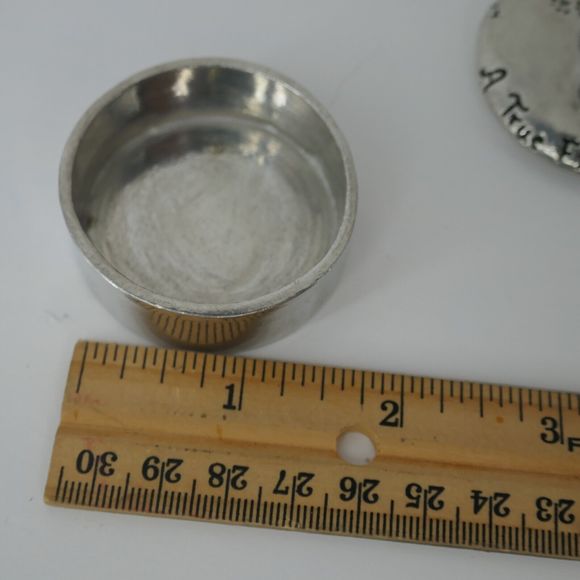 Pawprints on Your Heart Puppy Dog Keepsake Trinket Wish Box Pewter Basic Edition - Picture 5 of 10